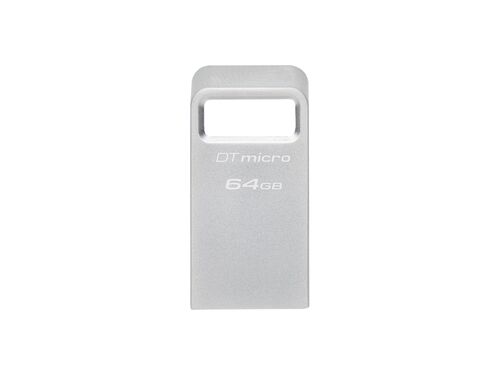 USB MEMORIJA KINGSTON DTMC3G2/64GB/DATATRAVELER MICRO/3.2/SREBRNA